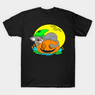 Halloween pictures on t-shirt for kids cat T-Shirt